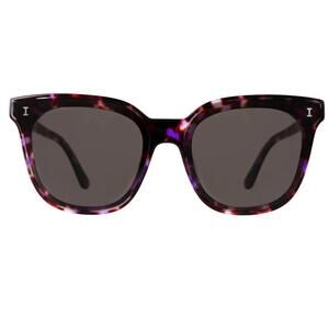 NEW ILLESTEVA women's camille 64 sunglasses in berry tortoise